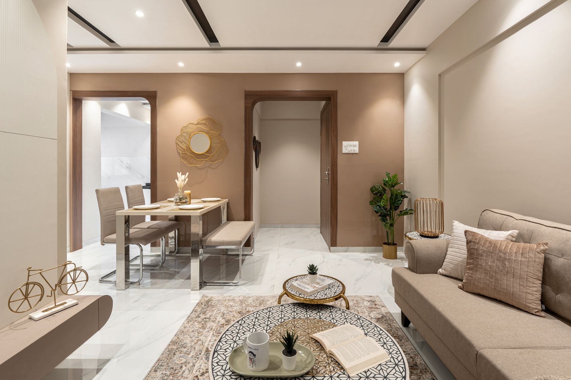 Living and dining designed by DesignGypsy
