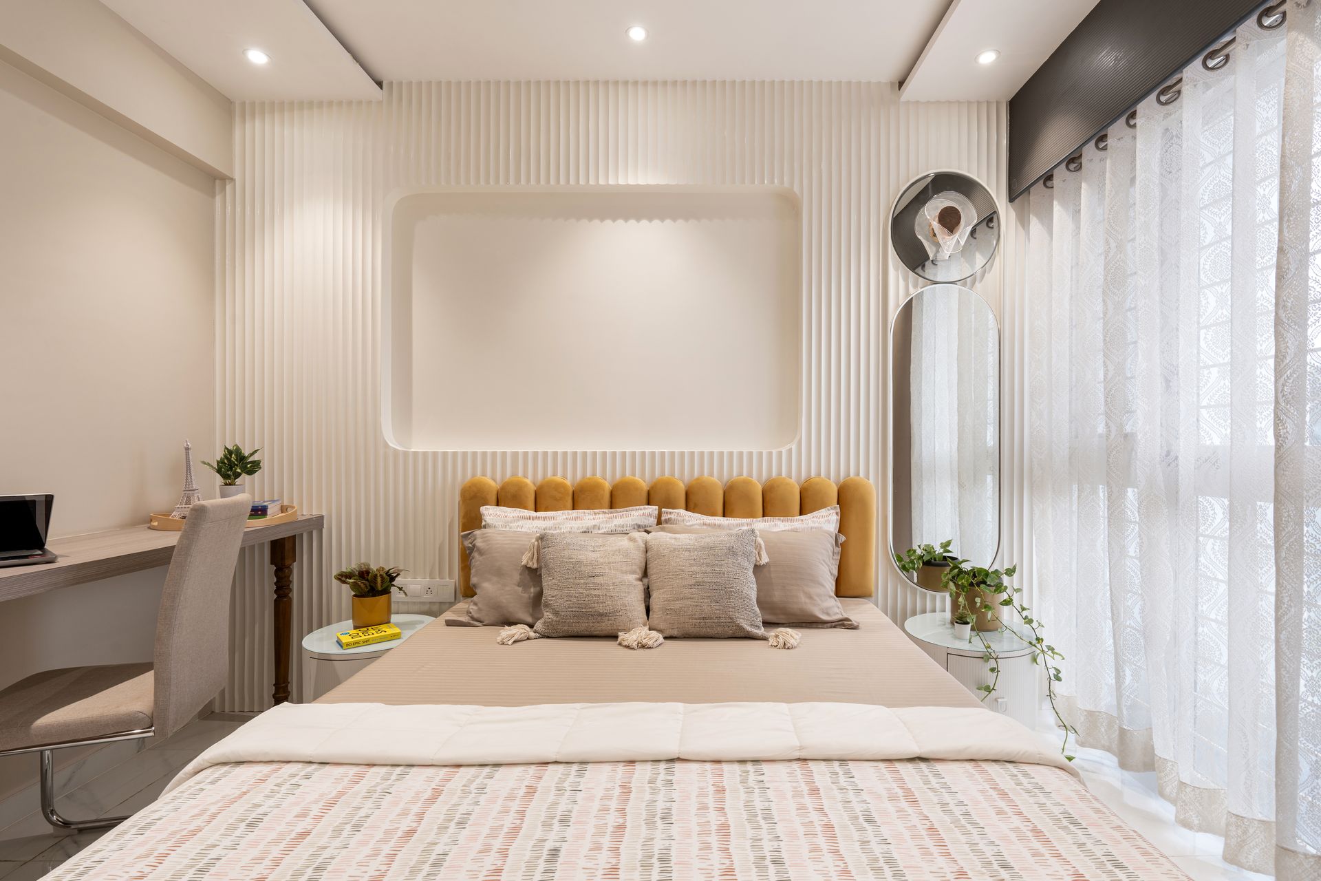 Bedroom with study desk